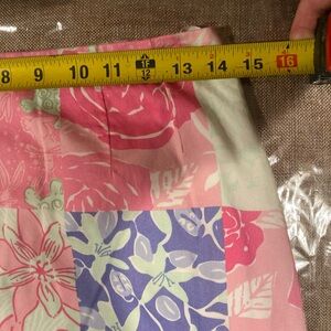 Lilly Pulitzer Pink and Blue Patchwork Skirt